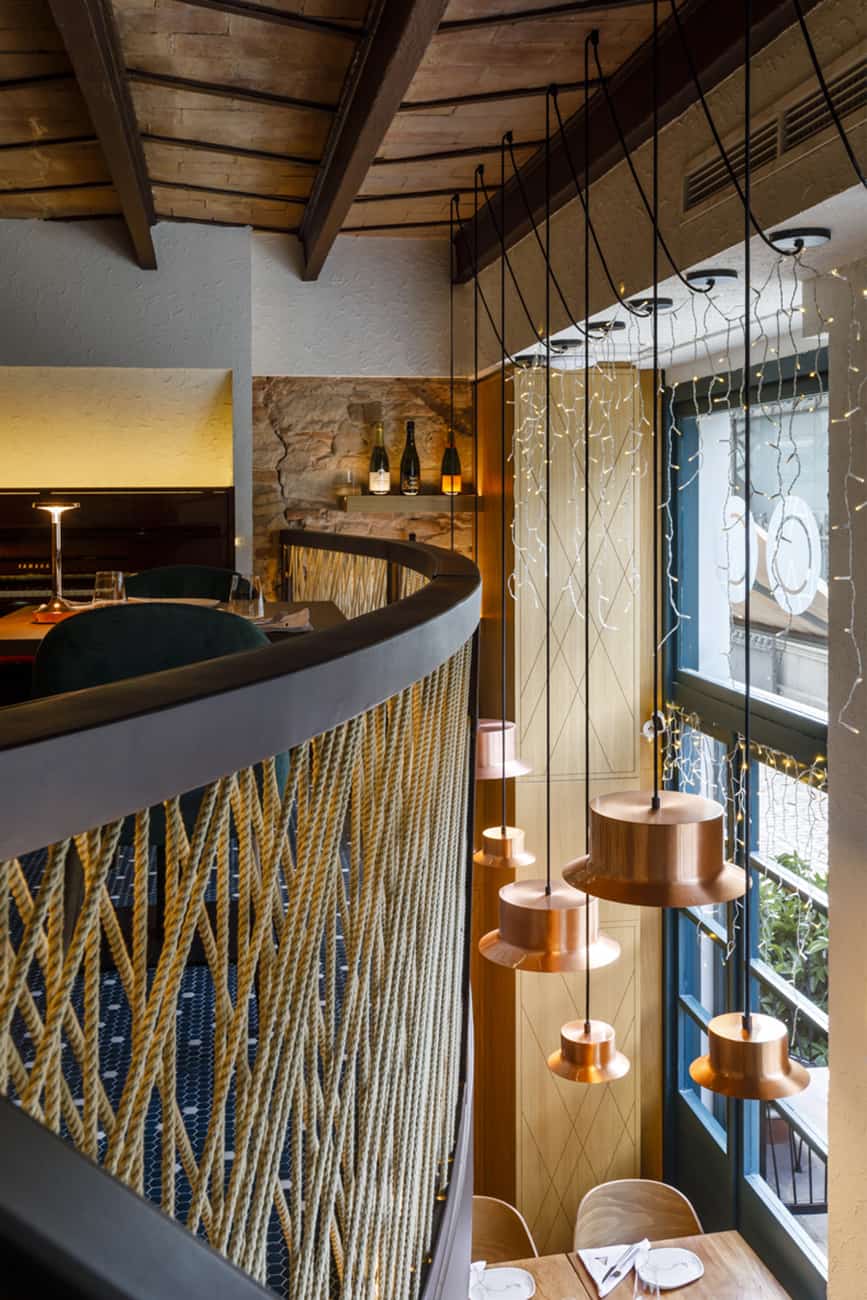 barandilla de cuerdas