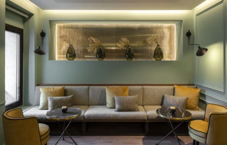 Diseño bancada zona de relax